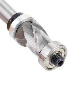 57178 Solid Carbide (Brazed To Steel Shank) Spiral Flush Trim Compression 7/8 Dia x 1-1/8 x 1/2 Inch Shank With Upper And Lower Ball Bearings