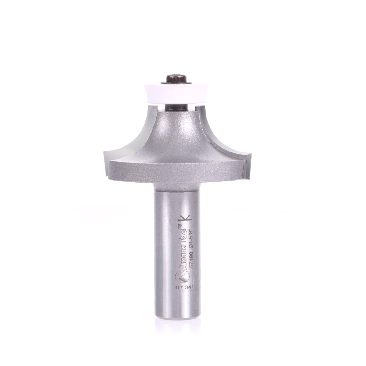 57190 Carbide Tipped Corner Rounding with Ultra-Glide Radius Bearing Guide Solid Surface 1-5/8 Dia x 3/4 x 1/2 Radius x 1/2 Inch Shank