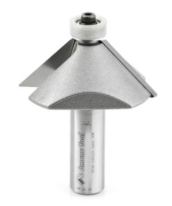57220 Carbide Tipped Chamfer with Ultra-Glide Ball Bearing Guide Solid Surface 2 Dia x 3/4 x 45 Deg x 1/2 Inch Shank