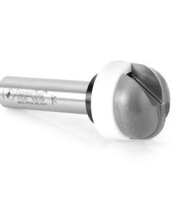 57232 Carbide Tipped Cove and Backsplash with Ultra-Glide Radius Bearing Guide Solid Surface 1-1/8 Dia x 1/2 x 3/8 Radius x 1/2 Inch Shank