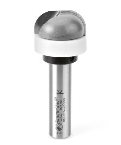 57232 Carbide Tipped Cove and Backsplash with Ultra-Glide Radius Bearing Guide Solid Surface 1-1/8 Dia x 1/2 x 3/8 Radius x 1/2 Inch Shank