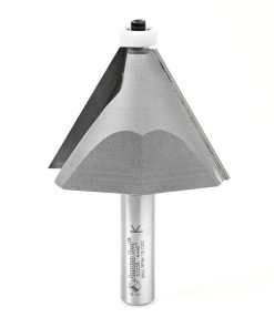 57258 Carbide Tipped Chamfer with Ultra-Glide Ball Bearing Guide Solid Surface 2-17/32 Dia x 1-3/4 x 30 Deg x 1/2 Inch Shank