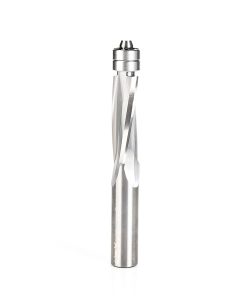 58120 Solid Carbide UltraTrim Spiral 3 Flute 1/2 Dia x 1-1/2 x 1/2 Inch Shank with Double Lower Ball Bearing Up-Cut
