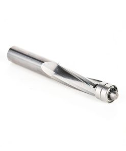 58120 Solid Carbide UltraTrim Spiral 3 Flute 1/2 Dia x 1-1/2 x 1/2 Inch Shank with Double Lower Ball Bearing Up-Cut