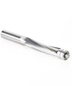 58122 Solid Carbide UltraTrim Spiral 3 Flute 1/2 Dia x 2 x 1/2 Inch Shank with Double Lower Ball Bearing Up-Cut