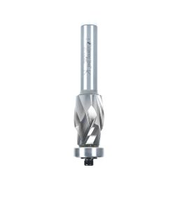 58171 Solid Carbide (Brazed To Steel Shank) Spiral Flush Trim Compression 7/8 Dia x 1-3/8 x 1/2 Inch Shank With Lower Ball Bearing