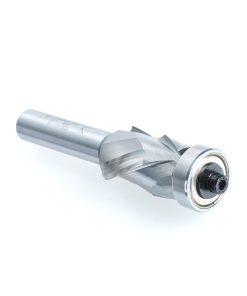 58171 Solid Carbide (Brazed To Steel Shank) Spiral Flush Trim Compression 7/8 Dia x 1-3/8 x 1/2 Inch Shank With Lower Ball Bearing