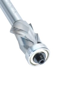 58171 Solid Carbide (Brazed To Steel Shank) Spiral Flush Trim Compression 7/8 Dia x 1-3/8 x 1/2 Inch Shank With Lower Ball Bearing