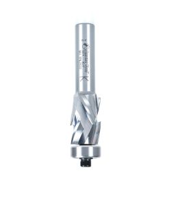 58174 Solid Carbide (Brazed To Steel Shank) Spiral Flush Trim Compression 3/4 Dia x 1-9/64 x 1/2 Inch Shank With Lower Ball Bearing