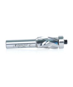 58174 Solid Carbide (Brazed To Steel Shank) Spiral Flush Trim Compression 3/4 Dia x 1-9/64 x 1/2 Inch Shank With Lower Ball Bearing