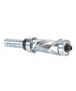 58180 Solid Carbide (Brazed To Steel Shank) Spiral Flush Trim Compression 7/8 Dia x 1-5/8 x 1/2 Inch Shank With Upper And Lower Ball Bearings