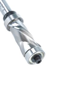 58180 Solid Carbide (Brazed To Steel Shank) Spiral Flush Trim Compression 7/8 Dia x 1-5/8 x 1/2 Inch Shank With Upper And Lower Ball Bearings