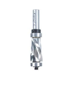 58180 Solid Carbide (Brazed To Steel Shank) Spiral Flush Trim Compression 7/8 Dia x 1-5/8 x 1/2 Inch Shank With Upper And Lower Ball Bearings