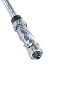58182 Solid Carbide (Brazed To Steel Shank) Spiral Flush Trim Compression 1/2 Dia x 1 x 1/4 Inch Shank With Upper And Lower Ball Bearings
