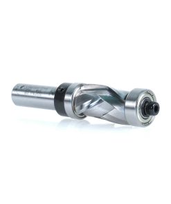 58183 Solid Carbide (Brazed To Steel Shank) Spiral Flush Trim Compression 3/4 Dia x 1-1/8 x 1/2 Inch Shank With Upper And Lower Ball Bearings