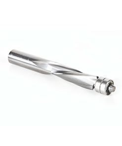 58220 Solid Carbide UltraTrim Spiral 3 Flute 1/2 Dia x 1-1/2 x 1/2 Inch Shank with Double Lower Ball Bearing Down-Cut