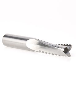 59420 CNC Solid Carbide Roughing Spiral 3 Flute Chipbreaker 3/8 Dia x 1 x 3/8 Inch Shank Up-Cut Router Bit For Castle And Porter Cable Machines