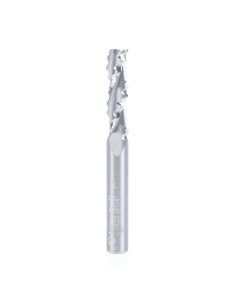 59422 CNC Solid Carbide High Helix Ripper 3 Flute Chipbreaker 1/4 Dia x 7/8 x 1/4 Inch Shank Up-Cut Router Bit