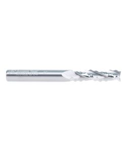 59422 CNC Solid Carbide High Helix Ripper 3 Flute Chipbreaker 1/4 Dia x 7/8 x 1/4 Inch Shank Up-Cut Router Bit