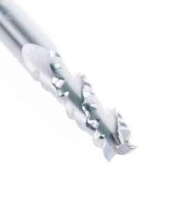 59422 CNC Solid Carbide High Helix Ripper 3 Flute Chipbreaker 1/4 Dia x 7/8 x 1/4 Inch Shank Up-Cut Router Bit