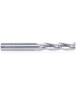 59426 CNC Solid Carbide High Helix Ripper 3 Flute Chipbreaker 1/2 Dia x 2 x 1/2 Inch Shank Up-Cut Router Bit