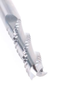 59426 CNC Solid Carbide High Helix Ripper 3 Flute Chipbreaker 1/2 Dia x 2 x 1/2 Inch Shank Up-Cut Router Bit