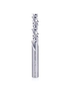 59522 CNC Solid Carbide High Helix Ripper 3 Flute Chipbreaker 1/4 Dia x 7/8 x 1/4 Inch Shank Down-Cut Router Bit