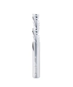 59524 CNC Solid Carbide High Helix Ripper 3 Flute Chipbreaker 3/8 Dia x 1-1/4 x 3/8 Inch Shank Down-Cut Router Bit