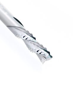 59524 CNC Solid Carbide High Helix Ripper 3 Flute Chipbreaker 3/8 Dia x 1-1/4 x 3/8 Inch Shank Down-Cut Router Bit