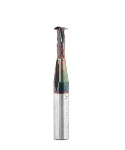 59740 Solid Carbide CNC Spiral Diamond-Like Carbon (DLC) Coated 9.8mm Dia x 23mm x 12mm Shank Lamello Router Bit