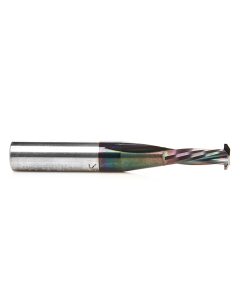 59740 Solid Carbide CNC Spiral Diamond-Like Carbon (DLC) Coated 9.8mm Dia x 23mm x 12mm Shank Lamello Router Bit