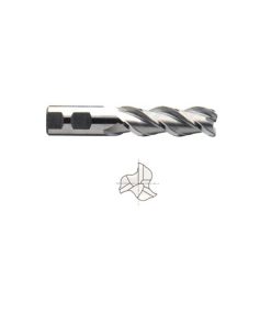 YG1-EP10323 - 1/2 x 1/2 x 1-1/4 x 3-1/4 - 3 Flute Regular Length Finisher For Aluminum T-15