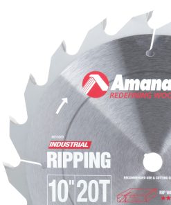 610200 Carbide Tipped Ripping Standard 10 Inch Dia x 20T FT, 18 Deg, 5/8 Bore