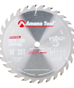 610301 Carbide Tipped Glue Line Ripping 10 inch Dia x 30T TCG, 22 Deg, 5/8 Bore