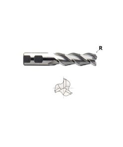 YG1-EP10321 - 1/2 x 1/2 x 1-1/4 x 3-1/4 - 3 Flute Regular Length Corner Radius .120 Finisher For Aluminum T-15