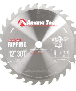 612300 Carbide Tipped Ripping Standard 12 Inch Dia x 30T FT, 20 Deg, 1 Inch Bore