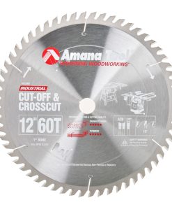 612600 Carbide Tipped Cut-Off and Crosscut 12 Inch Dia x 60T ATB, 10 Deg, 1 Inch Bore