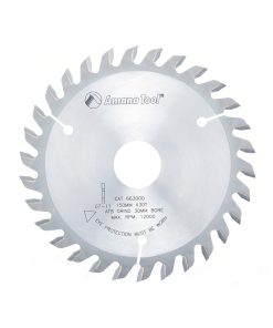 663000 Carbide Tipped Edgebander Trim 150mm Dia x 30T ATB, 10 Deg, 30mm Bore