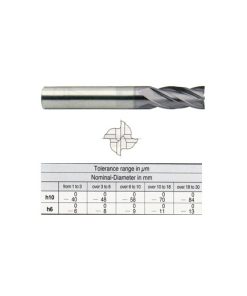 YG1-EH540035 - 3.5 x 3.5 x 10 x 50 - 4 Flute Long Length Carbide Tialn Coated