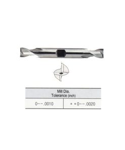 YG1-E9984012TF - 3/16 x 3/8 x 7/16 x 3-1/8 - 2 Flute Regular Length De Powder Metal Tialn Tank-Power