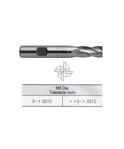 YG1-E9985008 - 1/8 x 3/8 x 3/8 x 2-5/16 - 4 Flute Regular Length Center Cut Powder Metal Tank-Power