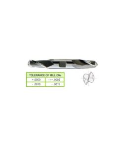 YG1-45051 - 5/16 x 3/8 x 9/16 x 3-1/8 - 2 Flute Regular Length De Ball Nose Hss