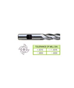 YG1-04290 - 9/64 x 3/8 x 7/16 x 2-3/8 - 4 Flute Regular Length 8% Cobalt