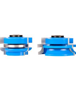 940 2-Piece Carbide Tipped 3-Wing Stile & Rail Concave Cabinet Door 2-1/2 Dia x 1-5/16 x 5/16 Radius x 1/2 & 3/4 Bore Set for 1-5/16 Material