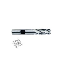 YG1-43305CC - 3/8 x 3/8 x 3/4 x 2-1/2 - 4 Flute Regular Length Ball Nose Ticn Coated 8% Cobalt