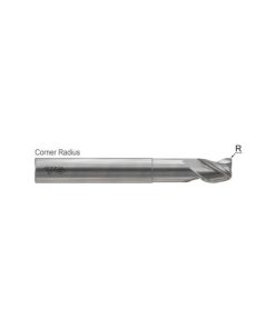YG1-E5G98949 - 3/4(R.03) x 3/4 x 1(2) x 4 - Alu-Power Hpc 3 Flute Corner Radius With Neck 37 Degree Helix End Mill