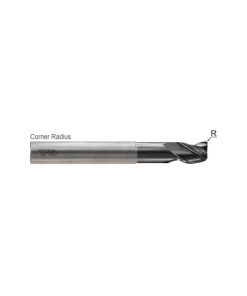 YG1-JAG98988 - 1(R.25) x 1 x 1-1/4(4-3/8) x 7 - Alu-Power Hpc 3 Flute Corner Radius With Neck 37 Degree Helix Coated End Mill