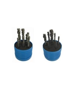 YG1-T2836SET8 - 1/4, 5/16, 3/8, 7/16 UNC/F - Hss-Ex Spiral Fluted Combo Tap Set - 1/4, 5/16, 3/8, 7/16 Unc/F
