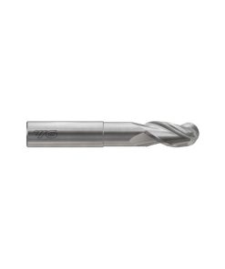 YG1-E5I59024 - 3/8 x 3/8 x 1/2(2-1/8) x 4 - Alu Power Hpc 3 Flute 37Deg. Helix Ball End Mill