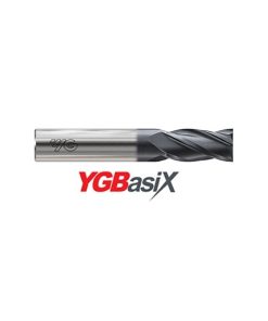 YG1-G9H88001N - 1/64 x 1/8 x 3/64 x 1-1/2 - Ygbasix Carbide 4 Flute 30Deg. Helix Regular Length E/M Coated